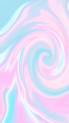 Wall Mural - abstract pastel pink and blue holo holographic swirl vertical background design