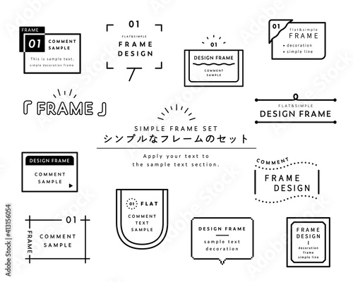 Fototapeta シンプルなフレーム 枠のセット イラスト 線 飾り 装飾 見出し あしらい デザイン 素材 Rama Rama Wektor Fototapety Foteks Fototapeta シンプルなフレーム 枠のセット イラスト 線 飾り 装飾 見出し あしらい デザイン 素材 Rama Rama Wektor Fototapety Foteks