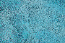 Abstract Blue Stucco Plaster Wall Background