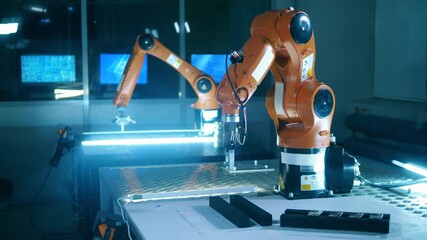 functioning robotic arms in the science laboratory