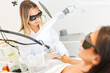 © Robert Kneschke - Hair removal with laser epilation in the cosmetic studio