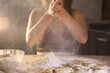 © Pretti - Girl makes dumplings with potatoes and mushrooms