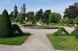 Rondell mit Schalenbrunnen im Schlossgarten Neustrelitz
