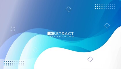 Wall Mural - Abstract wavy background with blue white, realistic, shadow, smooth. vector illustration	