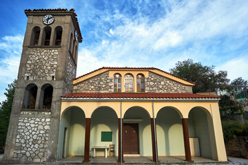 Poster - Belfry of the Orthodox church on the island of Lefkada