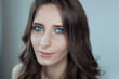© KseniyaK - portrait of a white girl with crystal blue eyes and medium brown hair