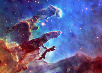 Wall Mural - somewhere in space near pillars of creation. science fiction. elements of this image were furnished 