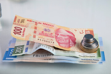 mexican peso money background