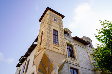 Sticker - Typical building tower basque house in Biarritz bask Country in France region southwest