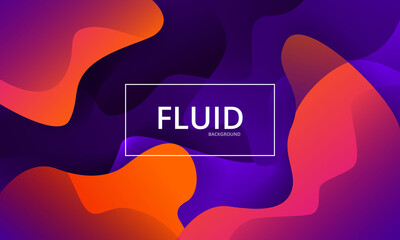 Wall Mural - Modern colorful gradient fluid background