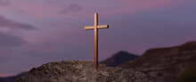 Cross On The Hill Of Calvary