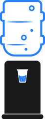 Sticker - Water cooler icon vector