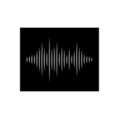 Collection of sound wave template illustration