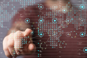 internet net and data digital concept