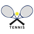 © NARANAT STUDIO - Tennis logo ,tennis ball with racket ,Vector Illustration EPS 10