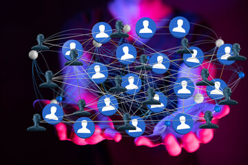 organization chart team concept networking