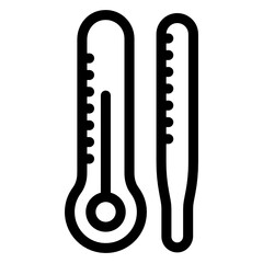 
An icon of thermometers, outline design vector 
