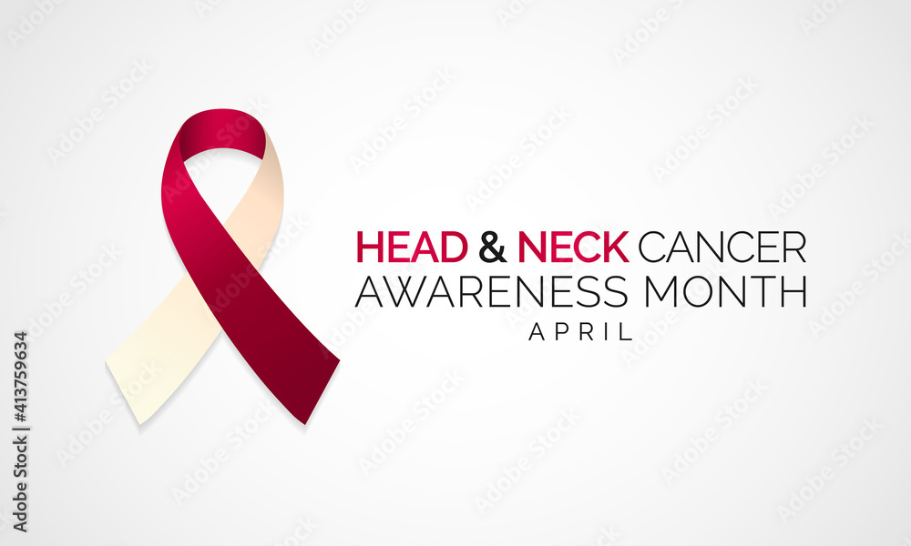 Vector illustration on the theme of Head and Neck cancer awareness ...