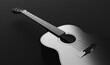 © Photocreo Bednarek - Classical acoustic guitar in black and white. Music