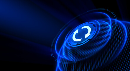 Update upgrade system application version sing on virtual screen.
