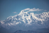 Fototapeta  - Himalayas, is a mountain range in South and East Asia separating the plains of the Indian subcontinent from the Tibetan Plateau. The range has many of Earth's highest peaks,including the Mount Everest