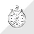© Siarhei - Vector stopwatch, chronometer. Classic EPS 10. Realistic performance. For demonstration of time intervals.
