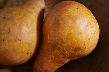 Two whole, ripe, organic pears