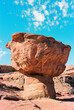 © Cavan Images - A mushroom shaped red sandstone rock