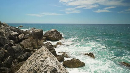 Wall Mural - coastal cliffs of the adriatic sea