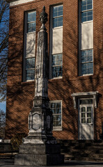 Canvas Print - Hardeman County Courthouse in Bolivar Tennessee. County was created in 1823, Courthouse replaced log one in 1868.