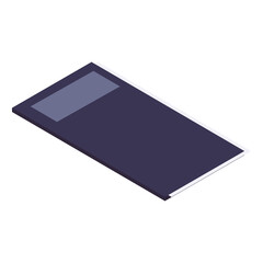 Wall Mural - notebook cover page supply icon isometric style