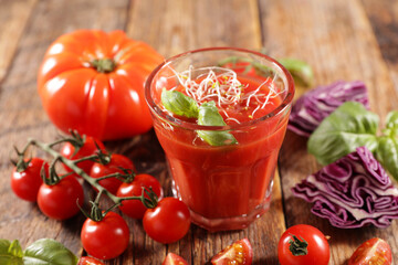 Sticker - tomato gazpacho with basil