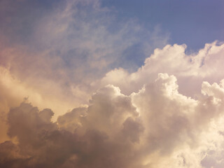 cloudy evening sky. nature background