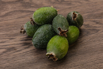 Tropical green sweet fruit Feijoa