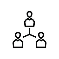 Poster - Team management hierarchy icon