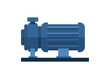 Electric water pump. Simple flat illustration.