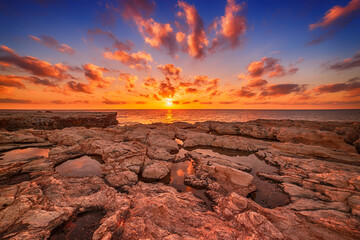 Wall Mural - Sunrise at sea