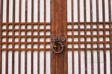 Wall Mural - 한국의 오래된 건물 지붕 무늬(Korean old building roof pattern)
