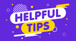 © iiierlok_xolms - Modern banner helpful tips. Banner for business, marketing and advertising. Vector illustration.
