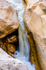 Wall Mural - Waterfall in canyon not far from the city Kemer. Antalya province, Turkey