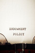 Endowment policy text
