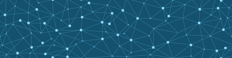 Network technolgy background. Social media concept. Seamless pattern with connected dots. Vector illustration.