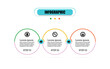 © Rich4289 - Circle timeline 3 points banner elements and numbers. Presentation business infographic template with three options. Business concept infographic circle timeline design for presentation with 3 steps.