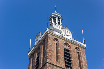 Clocks at the tower od the Maria church in Meppel, Netherlands