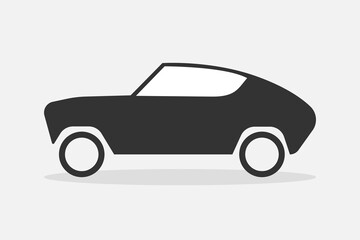 Wall Mural - Car vector icon, isolated. Black Car vector icon. Automobile. Vector illustration