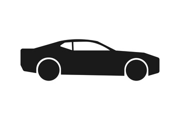 Wall Mural - car vector icon, isolated. black car vector icon. automobile. vector illustration