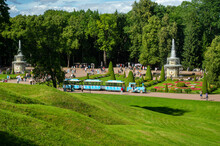 Peterhof Park In Saint Petersburg In Russia