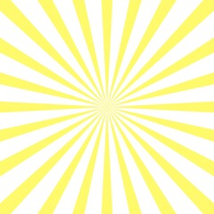 Wall Mural - yellow sunburst rays retro background. orange vector vintage radial sunny beams