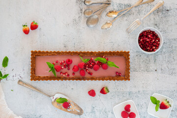 Wall Mural - Raspberry Tart