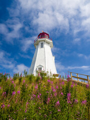 Sticker - Canada, New Brunswick, Campobello Island. Mulholland Point Lighthouse